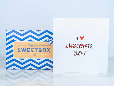 'I Love Chocolate' kaart